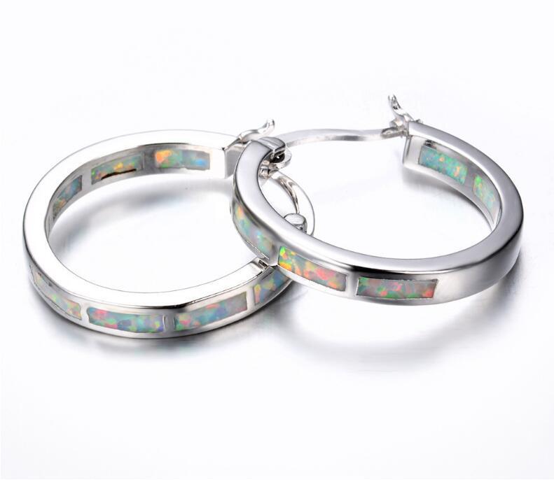 Round Color Exaggerated Metal Alloy Earrings - Image 6