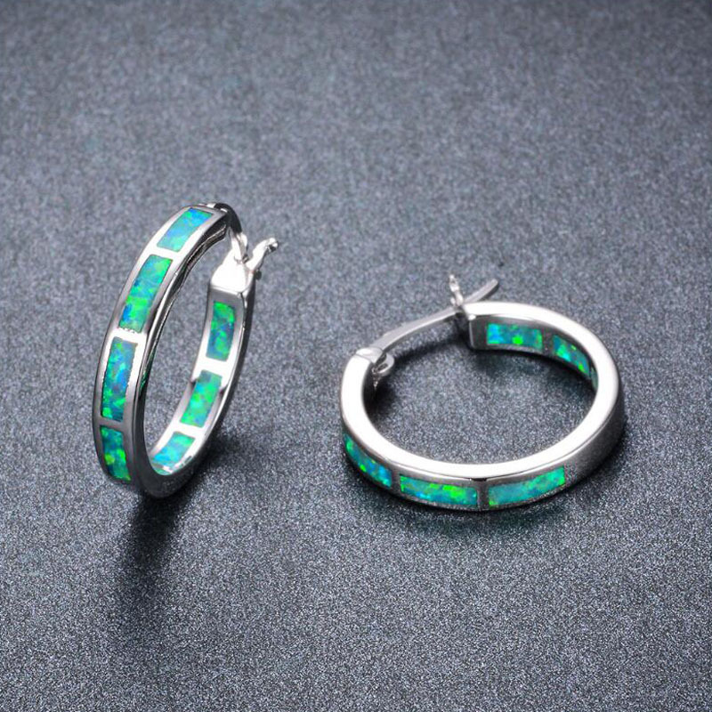 Round Color Exaggerated Metal Alloy Earrings - Image 2