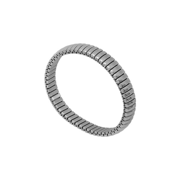 Stretch Bracelet Stainless Steel Plated 18K Gold Bracelet - Image 3