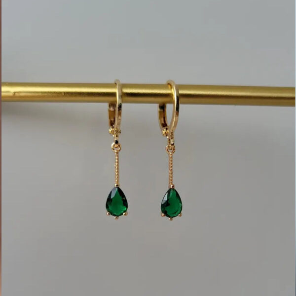European American And French Style Luxury Ear Ring Long Water Drop - Image 3