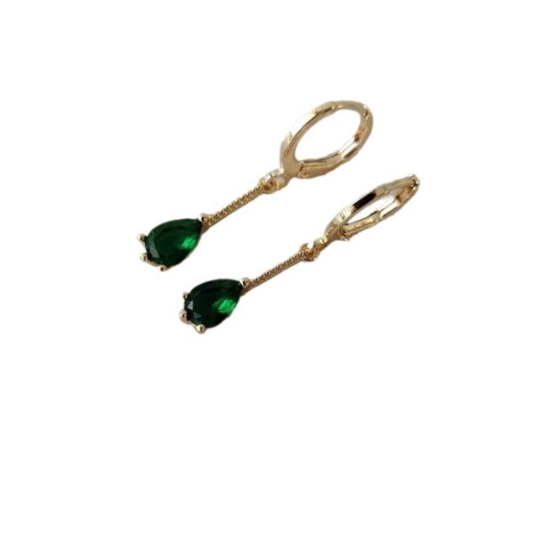 European American And French Style Luxury Ear Ring Long Water Drop - Image 4