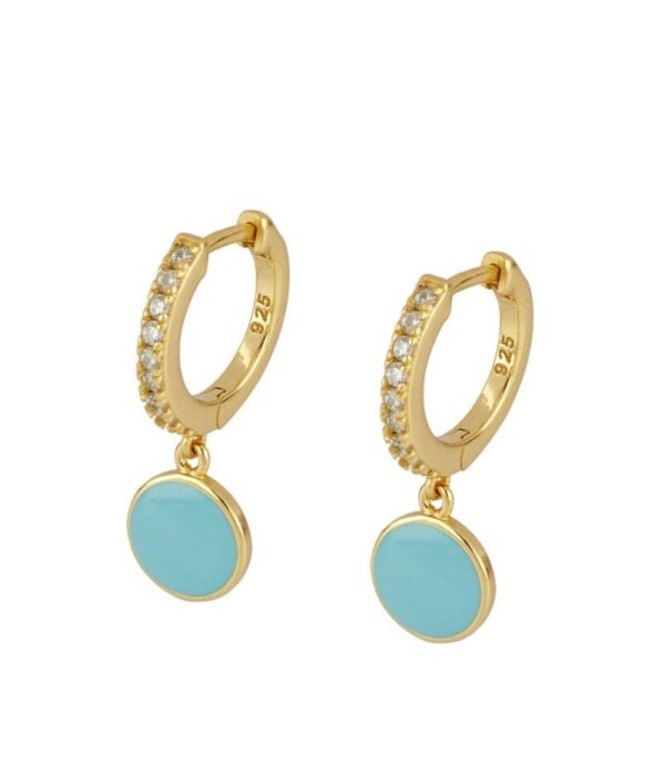 Creative Color Painted Ring Ear Clip Retro - Image 3