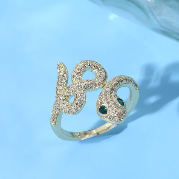 New European And American Diamond Cobra Ring - Image 7