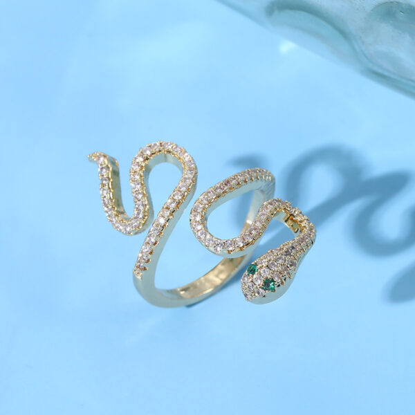 New European And American Diamond Cobra Ring - Image 10