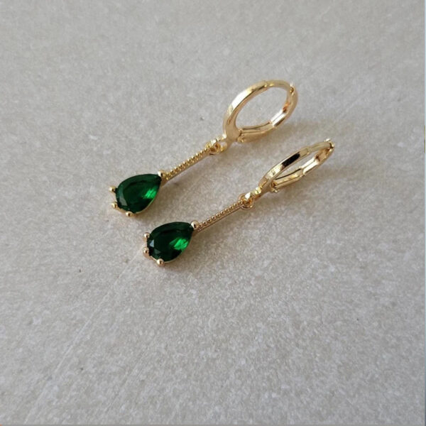 European American And French Style Luxury Ear Ring Long Water Drop - Image 2