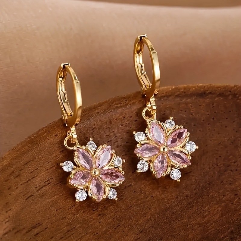 Women's Fashionable All-match Flower Earrings - Image 4