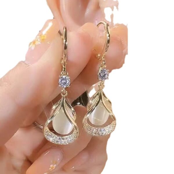 Summer Opal Geometric Earrings New Light Diamond - Image 3