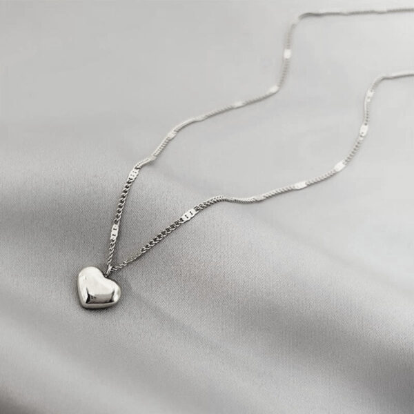 Clavicle Chain Geometric Heart-shaped Accessories Light Luxury Temperament Simple - Image 5