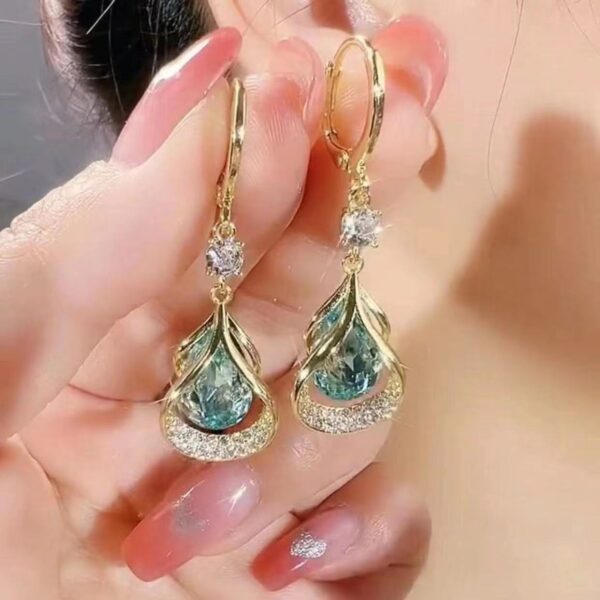Summer Opal Geometric Earrings New Light Diamond - Image 4