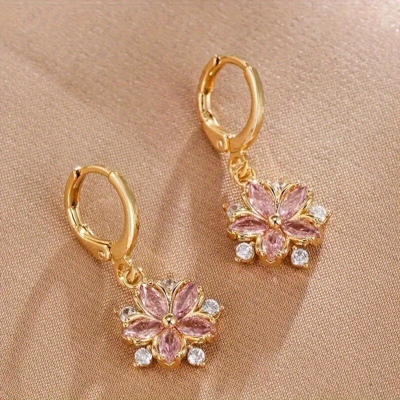 Women's Fashionable All-match Flower Earrings - Image 2