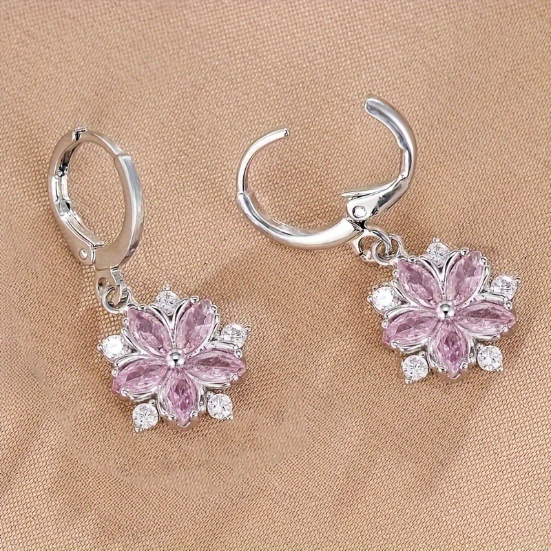 Women's Fashionable All-match Flower Earrings - Image 5