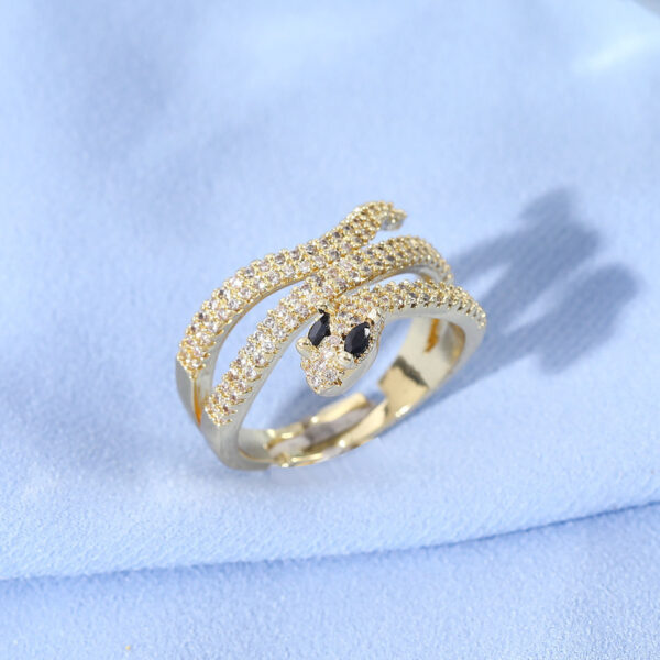 New European And American Diamond Cobra Ring - Image 3