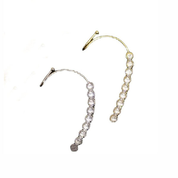 Super Flash Zircon Ear Clips And Ear Studs Female Special-interest Design - Image 3