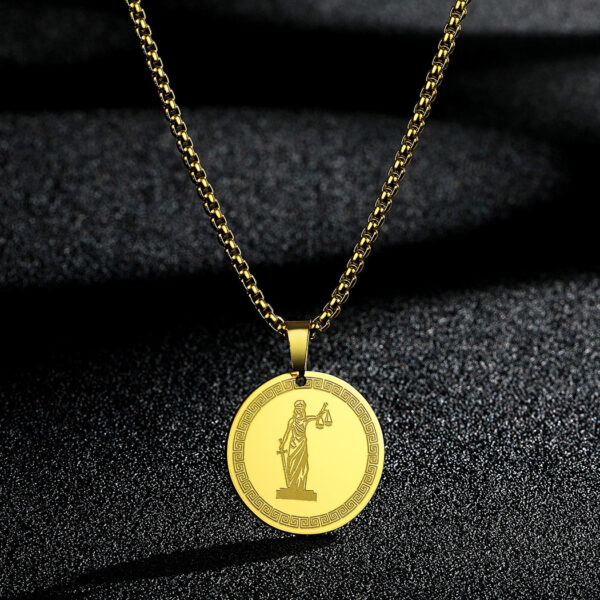 Pendant Personality Simple Stainless Steel Necklace - Image 5