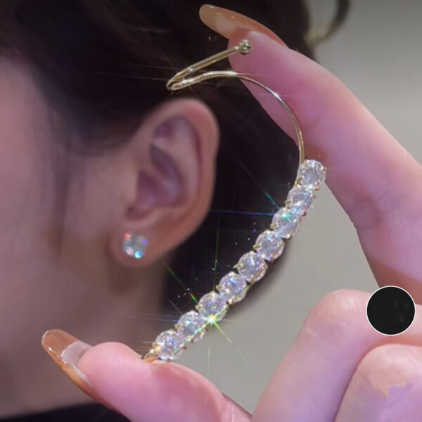 Super Flash Zircon Ear Clips And Ear Studs Female Special-interest Design - Image 5