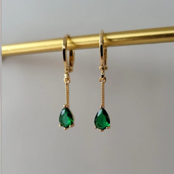 European American And French Style Luxury Ear Ring Long Water Drop - Image 5