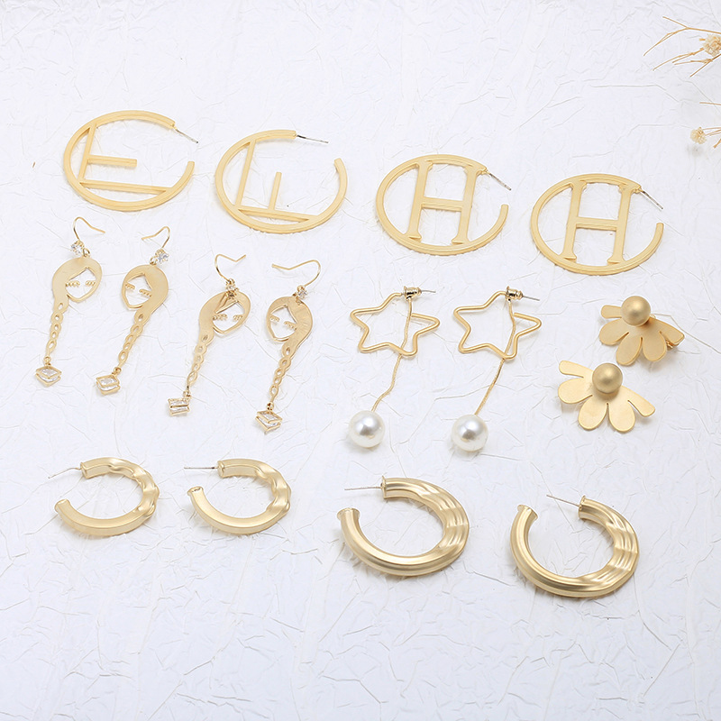 Fashion Office Lady Style Euros MAYSU Ring Earrings Women