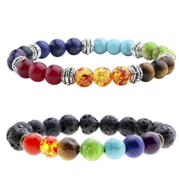 Volcanic Stone Beads Agate Bracelet - Image 3