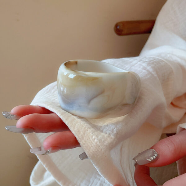 Irregular Blooming Wide Face Bracelet - Image 6