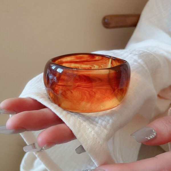 Irregular Blooming Wide Face Bracelet - Image 3