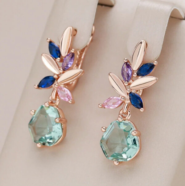 Fashion Creative Alloy Diamond-studded Ring Earrings - Image 2