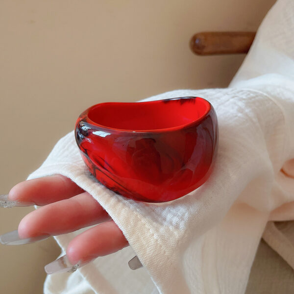 Irregular Blooming Wide Face Bracelet - Image 7