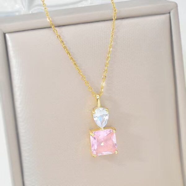 Square Necklace Female Premium Clavicle Chain Accessories - Image 5