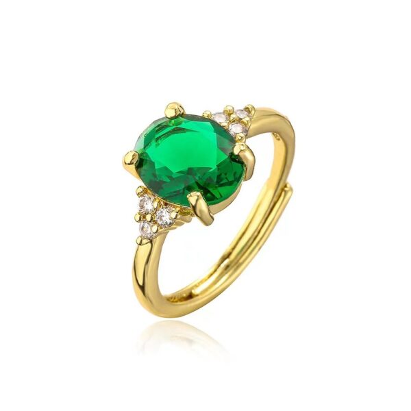 European And American Emerald Women's Ring - Image 5