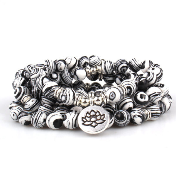 New Natural Pallisandro Classico Bracelet 108 Lotus Pendant Bracelets - Image 3