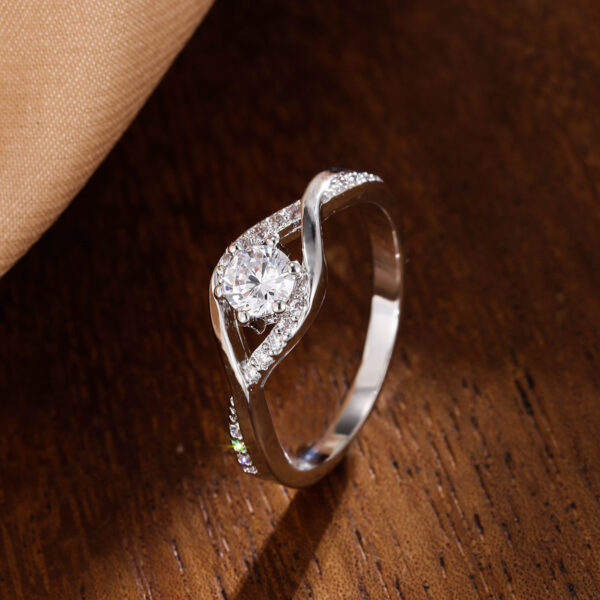Snow Snowflake Micro Setting Ring - Image 3