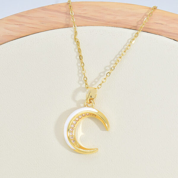 New Light Luxury And Simplicity Fashion All-match Moon Necklace For Women - Image 8