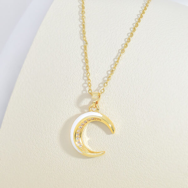 New Light Luxury And Simplicity Fashion All-match Moon Necklace For Women - Image 4