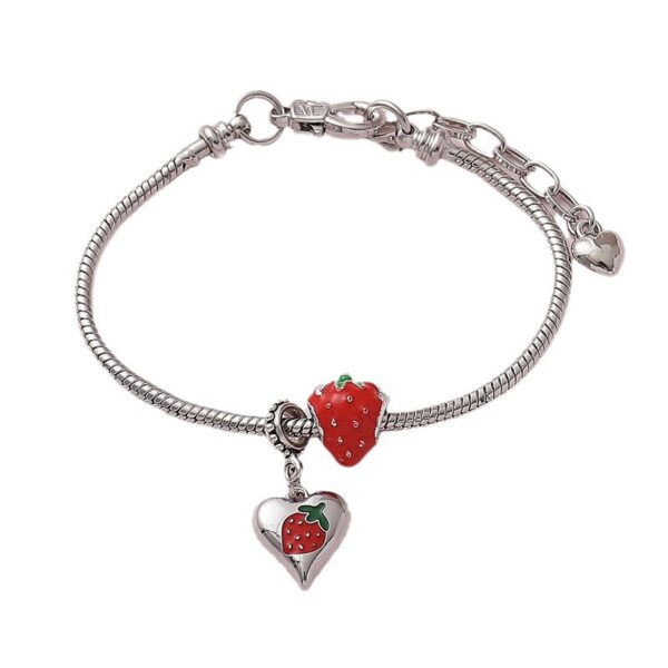 Sweet Cute Love Fruit Strawberry Bracelet - Image 2