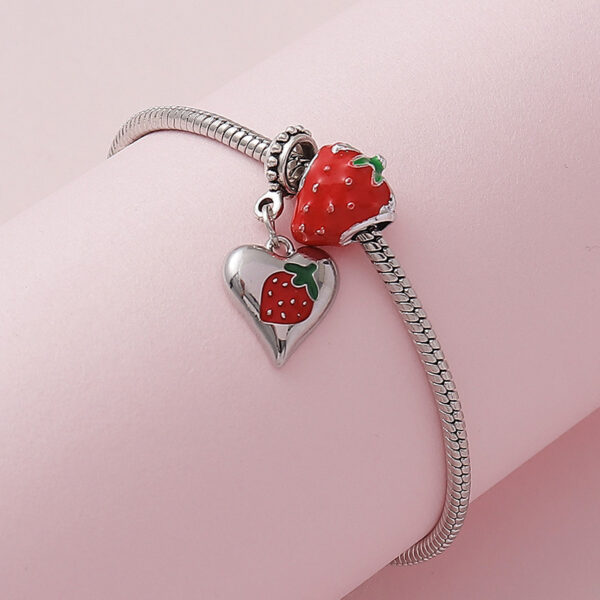 Sweet Cute Love Fruit Strawberry Bracelet - Image 4