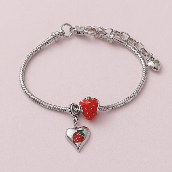 Sweet Cute Love Fruit Strawberry Bracelet - Image 3