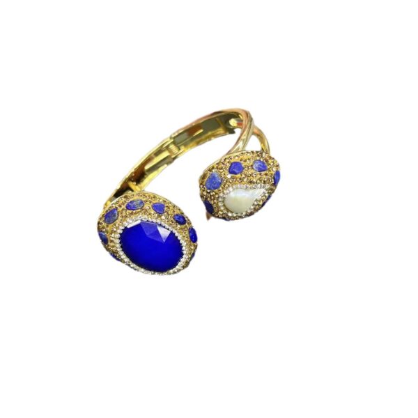 Fashion And Fully-jewelled Design Color-preserving Electroplated Natural Stone Bracelet - Image 7