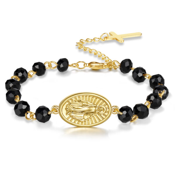 Beaded Bracelet Oval Medal Crystal Easter - Image 6