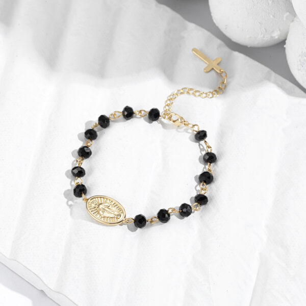 Beaded Bracelet Oval Medal Crystal Easter - Image 2