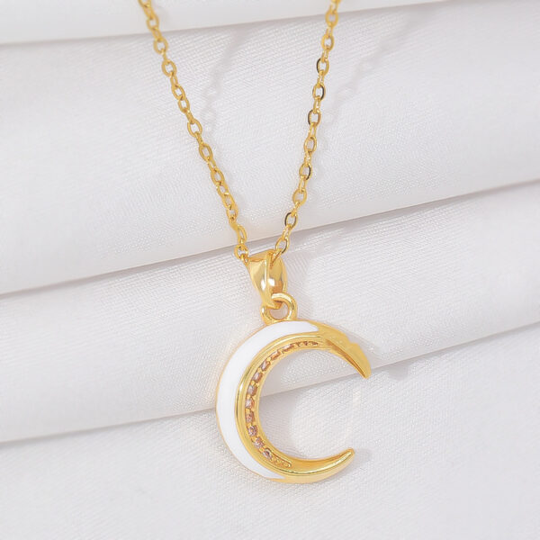 New Light Luxury And Simplicity Fashion All-match Moon Necklace For Women - Image 7