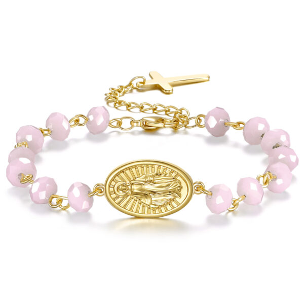 Beaded Bracelet Oval Medal Crystal Easter - Image 4
